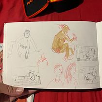My project for course: Exploratory Sketchbook: Find Your Drawing Style. Un proyecto de Ilustración tradicional, Bocetado, Creatividad, Dibujo, Pintura a la acuarela, Sketchbook y Pintura gouache de belokonbelokon.k - 10.09.2023
