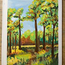 My project for course: Landscape Painting with Gouache for Beginners Ein Projekt aus dem Bereich Bildende Künste, Malerei, Naturalistische Illustration und Gouachemalerei von mkennedymiller - 10.09.2023