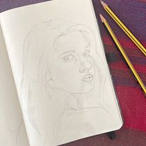 Il mio progetto del corso: Ritratto su blocco da disegno: esplora il volto umano. Sketching, Drawing, Portrait Drawing, Artistic Drawing, and Sketchbook project by giulia_nava7 - 09.11.2023