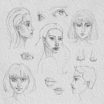Mi proyecto del curso: Sketchbook de retrato: explora el rostro humano. Sketching, Drawing, Portrait Drawing, Artistic Drawing, and Sketchbook project by Isabel Picos - 09.11.2023