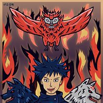MEGUMI FUSHIGURO y la tecnica maldita de las 10 sombras - JUJUTSU KAISEN. Un progetto di Illustrazione tradizionale, Illustrazione vettoriale, Design di poster  e Illustrazione digitale di Esteban Andres Rojas Hevia - 11.09.2023