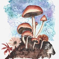 Niños Santos. Traditional illustration, Fine Arts, Painting, and Watercolor Painting project by Rafael Kosoniscs - 08.10.2023
