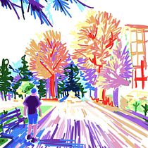 Il mio progetto del corso: Approccio al paesaggio con sketchbook e colore. Un progetto di Bozzetti, Creatività, Disegno a matita, Disegno e Sketchbook di Erika Fossati - 12.09.2023