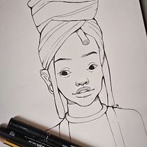 My project for course: Futuristic Character Illustration: From Concept to Creation. Un proyecto de Ilustración tradicional, Diseño de personajes, Dibujo, Ilustración digital e Ilustración con tinta de Louisiana PENDENQUE - 12.09.2023