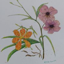 My project for course: Illustrating Nature with Watercolor and Pen. Traditional illustration, Fine Arts, Painting, Drawing, Watercolor Painting, and Botanical Illustration project by Tan Teck Mooi Millie - 09.05.2023