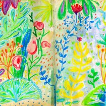 Mi proyecto del curso: Técnicas de ilustración para desbloquear tu creatividad. Design, Traditional illustration, Fine Arts, Painting, Creativit, Creating with Kids, and Sketchbook project by lasuavementeondulada - 09.12.2023