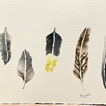 My project for course: Watercolor Wildlife in Positive and Negative. Traditional illustration, Fine Arts, Painting, Drawing, Watercolor Painting, Botanical Illustration, and Naturalistic Illustration project by Upasana Saigal - 09.13.2023