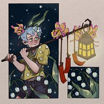 Lilies of the valley. Ilustração tradicional, Design de personagens, Comic, Ilustração digital, Desenho digital, e Mangá projeto de Hyun Carballa Alarcón - 11.09.2023