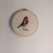 Mi proyecto del curso: Pintar con hilo: técnicas de ilustración textil. Ilustração tradicional, Bordado, e Design têxtil projeto de Verónica Estrada Vélez - 13.09.2023