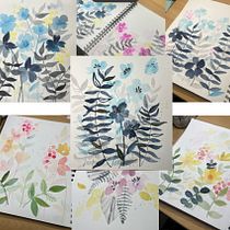 My project for course: Artistic Floral Watercolor: Connect with Nature. Ilustração tradicional, Pintura, Pintura em aquarela e Ilustração botânica projeto de Green Owl Arts LLC - 12.09.2023