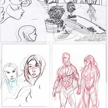 Mi proyecto del curso: El cómic de superhéroes: narrativa y realización gráfica. Un projet de Illustration traditionnelle, Conception de personnages, B, e dessinée, Dessin au cra, on, Dessin , et Narration de Eliel Salinas Alcántara - 14.09.2023