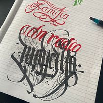 Mi proyecto del curso: Lettering para tatuajes . % diego_mancilla tarafından hazırlanan Kaligrafi, Harfler, Ve Dövme Tasarımı projesi - 09.14.2023