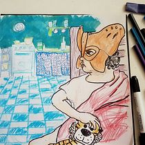 Mein Abschlussprojekt für den Kurs: Skizzenbuch-Übungen für künstlerisches Wachstum. Ilustração tradicional, Artes plásticas, Esboçado, Desenho, e Sketchbook projeto de Suse Aliaspaul - 14.09.2023