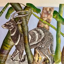 Mi proyecto del curso: Técnicas de ilustración para crear arte botánico contemporáneo. Traditional illustration, Fine Arts, Watercolor Painting, Botanical Illustration, and Gouache Painting project by Ana M Pena - 09.14.2023