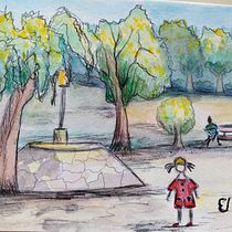Mi proyecto del curso: Sketching urbano: dibuja tu ciudad en movimiento. Traditional illustration, Sketching, Drawing, Watercolor Painting, Architectural Illustration, and Sketchbook project by montseminguez - 09.14.2023