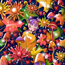My project for course: Fantasy Illustration in Your Own Style. Traditional illustration, Drawing, Digital Illustration, Watercolor Painting, and Color Theor project by Livija Yde - 09.14.2023