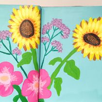 My project for course: Expressive Floral Painting with Acrylic Paint. Fine Arts, Painting, Acr, lic Painting, and Botanical Illustration project by sariton3 - 09.15.2023