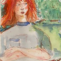 My project for course: Artistic Watercolor Sketching: Dare to Express Your Ideas. Ilustração tradicional, Esboçado, Criatividade, Desenho, Pintura em aquarela, e Sketchbook projeto de nabirheim68 - 17.09.2023
