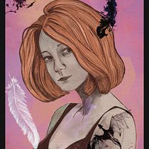 My project for course: Illustrated Portraits with Procreate. Projekt z dziedziny Trad, c, jna ilustracja, Grafika wektorowa, Ilustracja c, frowa i Portret użytkownika colien.shirley.pudlich - 17.09.2023