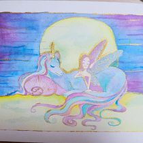 My project for course: Fairy-Tale Illustration with Watercolors. Traditional illustration, Painting, Drawing, Digital Illustration, and Watercolor Painting project by Laura Martinelli - 09.09.2023