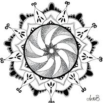 Il mio progetto del corso: L'arte del mandala: disegna motivi geometrici. Drawing & Ink Illustration project by Antonella Bottin - 09.17.2023