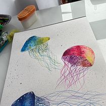 My project for course: Modern Watercolor Techniques. Un progetto di Illustrazione tradizionale, Belle arti, Pittura e Pittura ad acquerello di z1sk4 - 17.09.2023