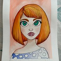 Mein Abschlussprojekt für den Kurs: Fan-Art zeichnen mit Aquarell und Buntstiften. Traditional illustration, Painting, Watercolor Painting, Portrait Drawing, Children's Illustration, and Colored Pencil Drawing project by isabel.jahn - 09.17.2023