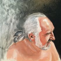 My project for course: Expressive Oil Portraiture: Explore the Alla Prima Technique. Un projet de Beaux Arts, Peinture , et Peinture à l'huile de Rob Edwards - 17.09.2023