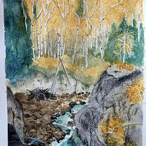 Il mio progetto del corso: Pittura di paesaggi realistici ad acquerello. Projekt z dziedziny  Sztuki piękne,  Malarstwo, Sketching, Malowanie akwarelą, Ilustracja naturalist i czna użytkownika Barbara Baiano - 18.09.2023