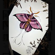 Mi proyecto del curso: Diseño de tatuajes artísticos con efectos dorados en Procreate. Ilustração tradicional, Ilustração digital, e Desenho de tatuagens projeto de Meritxell Lorenzo Luis - 18.09.2023