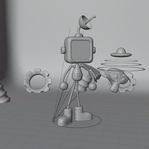 Mi proyecto del curso: Introducción al diseño y modelado 3D con Blender . Motion Graphics, Character Design, Product Design, and 3D Modeling project by Axel Licatti - 09.13.2023