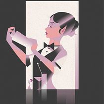 COCKTAILS FROM HELL (ART DECO). Traditional illustration, Fine Arts, Poster Design, and Digital Illustration project by Sebastian Davila - 09.18.2023