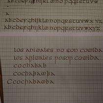 My project for course: Uncial Calligraphy for Beginners. Een project van Kalligrafie van Alejandro W Uribe Rojas - 19.09.2023