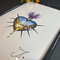 Mon projet du cours : Conception de tatouage aux effets dorés sur Procreate . Ilustração tradicional, Ilustração digital, Desenho de tatuagens, e Motion Graphics projeto de despresthelma03 - 19.09.2023