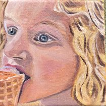 My project for course: Portrait Painting with Oil: Explore Light and Shade. My Granddaughter, Mae. Fine Arts, Painting, and Oil Painting project by Dulcie Ogilvie - 09.16.2023