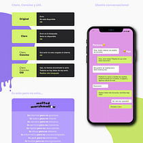 Mi proyecto del curso: Introducción al UX Writing app melted marshmallow. Un projet de UX / UI, Design de l'information, Cop, writing , et Conception d'applications de Emmanuel Ferreiro - 19.09.2023
