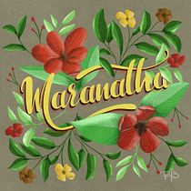 My project for course: Floral Lettering with Procreate. Lettering, and Digital Lettering project by Paola Buitrago - 09.19.2023