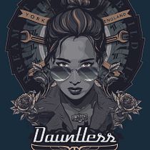 Dauntless CC Poster Illustration - My project for course: Portrait Illustration Techniques with Illustrator and Photoshop. Traditional illustration, and Digital Illustration project by jordanjonesdesign - 01.30.2022