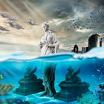 Mar Pós Apocalípticos. Een project van Fotografie, Collage, Retoucheren van foto's, Artistieke fotografie, Fotografische compositie, Fotomontage y  Reclame van flavio_rosendo - 19.09.2023