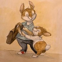 Il mio progetto del corso: Personaggi animali ad acquerello di libri per bambini. Traditional illustration, Fine Arts, Painting, Drawing, Watercolor Painting, Children's Illustration, and Narrative project by Anna Santeramo - 09.20.2023
