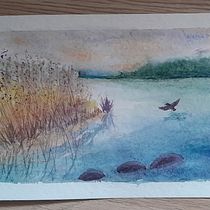 Mi proyecto del curso: Paisajes atmosféricos en acuarela Ein Projekt aus dem Bereich Bildende Künste, Malerei und Aquarellmalerei von Mane - 20.09.2023