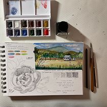 Il mio progetto del corso: Diario di viaggio ad acquerello. Traditional illustration, Watercolor Painting, Architectural Illustration, and Sketchbook project by ludovica_domino02 - 09.21.2023