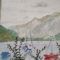 Mein Abschlussprojekt für den Kurs: Wasserlandschaften in Aquarell malen. Projekt z dziedziny  Malarstwo, Malowanie akwarelą, Ilustracja naturalist i czna użytkownika jolie_s - 21.09.2023