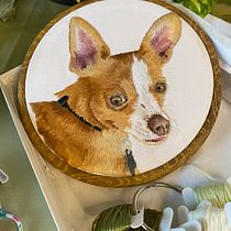 My project for course: Embroidered Pet Portraits: The Thread Painting Technique. Embroider, Naturalistic Illustration, and Textile Design project by lavignecory - 09.21.2023