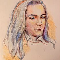 My project for course: Vibrant Portrait Drawing with Colored Pencils. Drawing, Portrait Drawing, Sketchbook, and Colored Pencil Drawing project by Blanca Avila - 09.21.2023