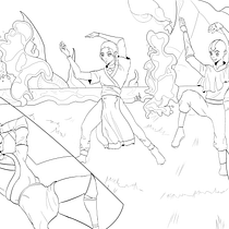 Meu projeto do curso: Fundamentos do desenho de pessoas a partir da imaginação Avatar fanart @joujiart. Traditional illustration, Fine Arts, Sketching, Pencil Drawing, Drawing, Artistic Drawing, and Figure Drawing project by joujiart - 09.05.2023