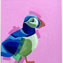 Mein Abschlussprojekt für den Kurs: Stilisierte Acrylmalerei: Erforsche Farbe und Form. Painting, Acr, and lic Painting project by Fran - 09.22.2023