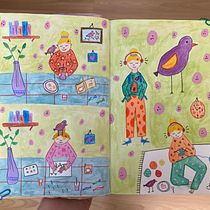 My project for course: Character Creation from Observational Drawings. Un proyecto de Ilustración tradicional, Diseño de personajes, Dibujo y Sketchbook de Ayla K. - 22.09.2023