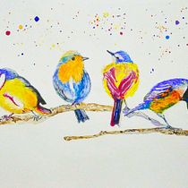 My project for course: Artistic Watercolor Techniques for Illustrating Birds. Traditional illustration, Watercolor Painting, Realistic Drawing, and Naturalistic Illustration project by Diane Holmes - 01.09.2021