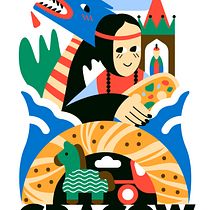My project for course: Digital Illustration: When Color Meets Imagination. Traditional illustration, Drawing, and Digital Illustration project by Dario Busko - 09.22.2023